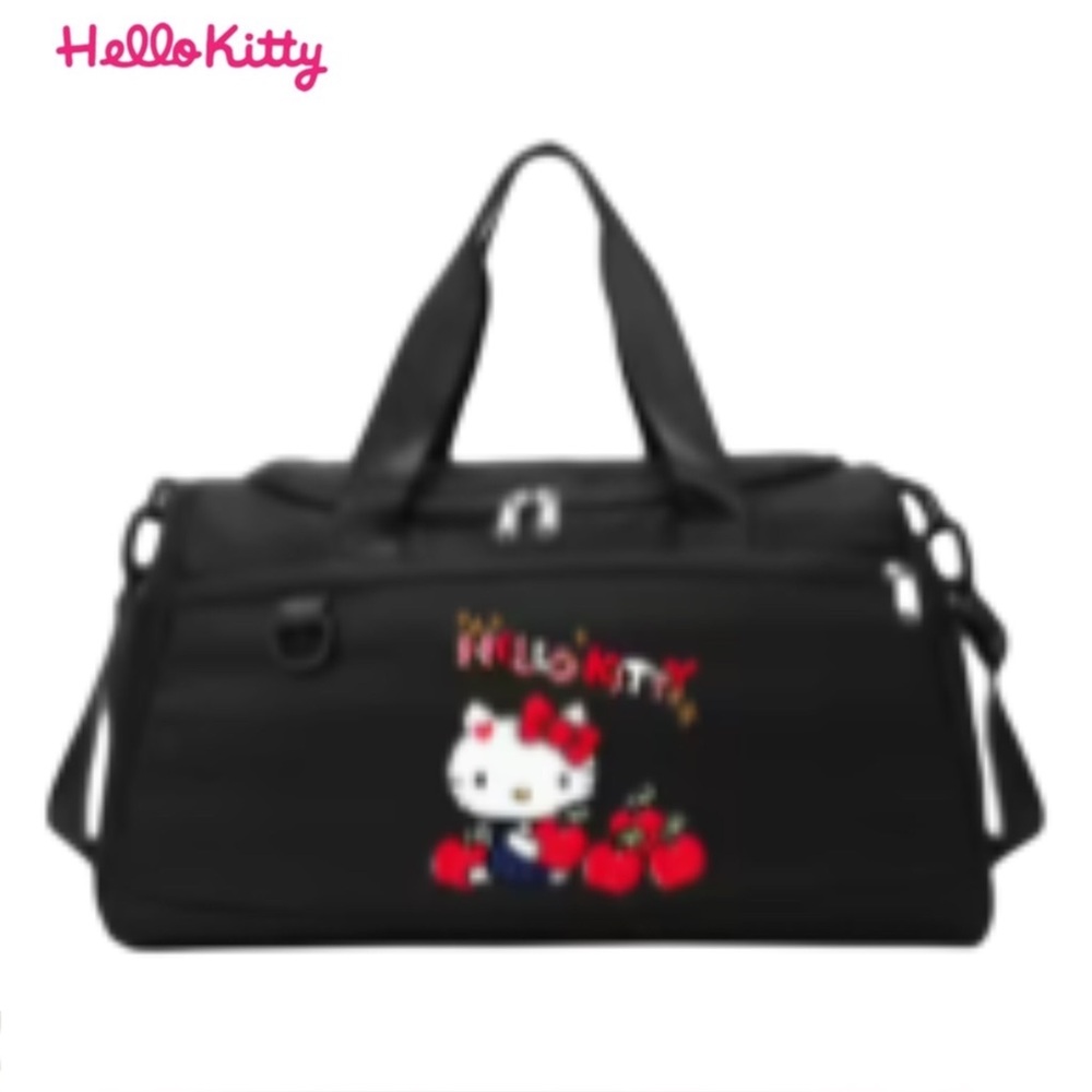Sanrio Hello Kitty Black Duffle Travel Bag